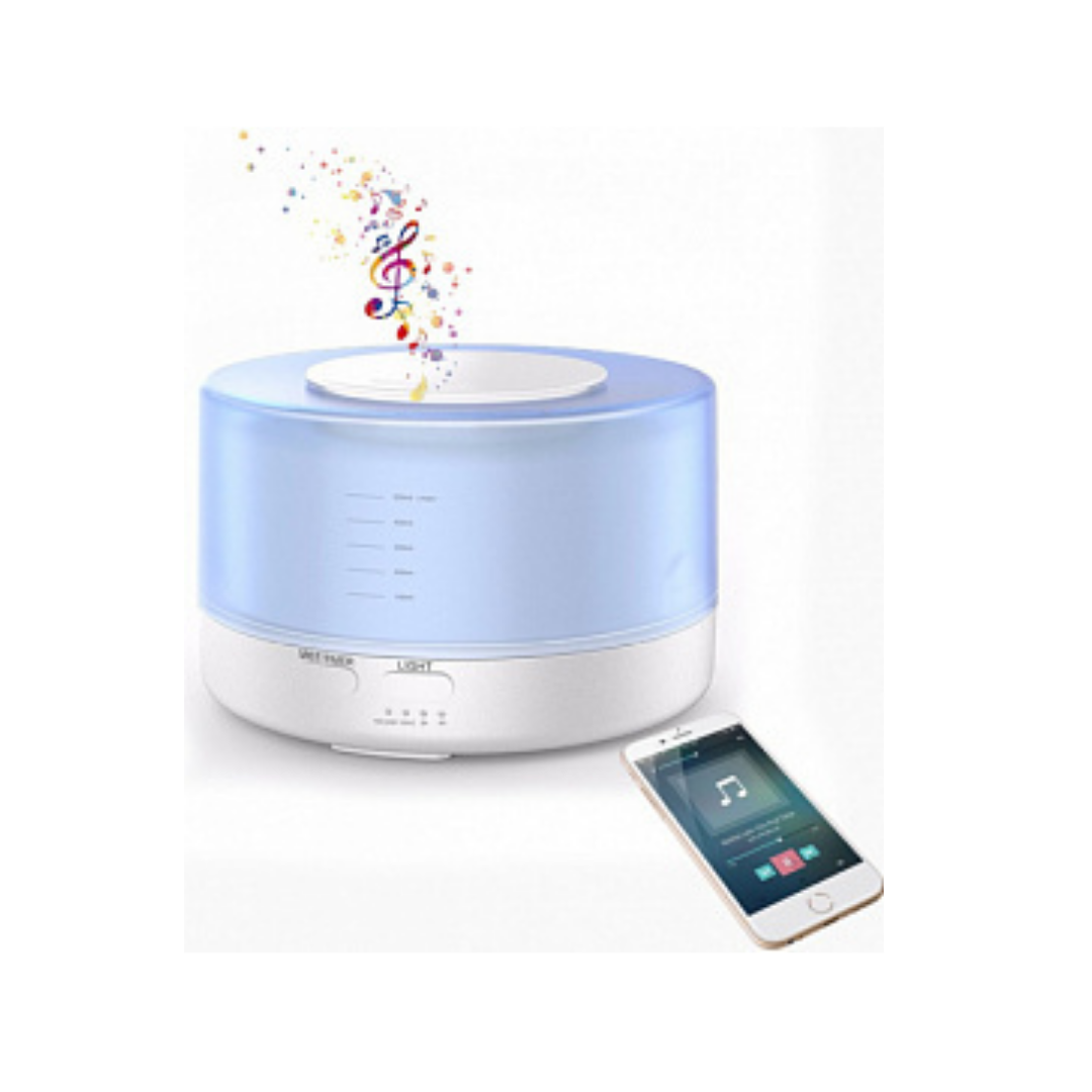 AROMA HUMIDIFIER WITH BLUETOOTH SPEAKER AND 7 MOOD COLOR CHANGING *LED LIGHT* - Ecoquest_universal
