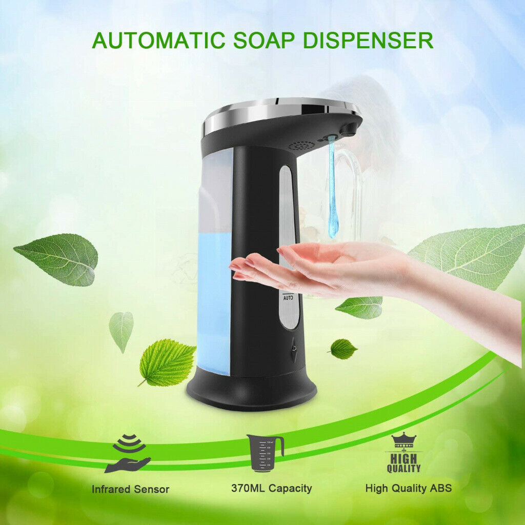 TOUCHLESS AUTOMATIC SOAP DISPENSER, INFRARED MOTION SENSOR HANDS FREE DISPENSER. - Ecoquest_universal