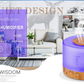 AROMA HUMIDIFIER WITH BLUETOOTH SPEAKER AND 7 MOOD COLOR CHANGING *LED LIGHT* - Ecoquest_universal